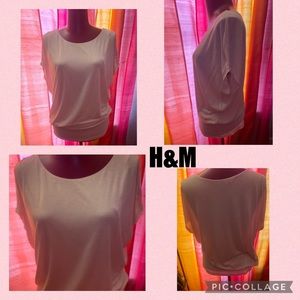 H&M Loose Fitting Top (M) pink blush